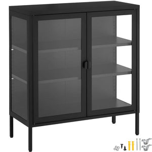 Metallvitrine Baker schwarz