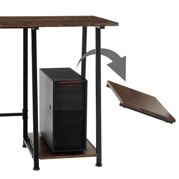 Schreibtisch Paisley 120x50x73,5cm Industrial dunkelbraun