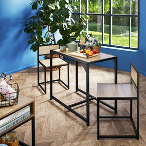Sitzgruppe Milton Industrial Holz dunkel, rustikal