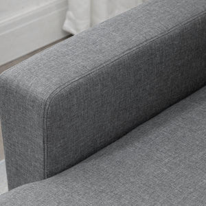 Ecksofa mit Schlaffunktion mit Bettkasten Hellgrau