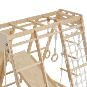Klettergerüst Mont Blanc 8in1 Indoor Holz klappbar braun