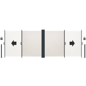 Doppel-Seitenmarkise beige 180 x 600 cm