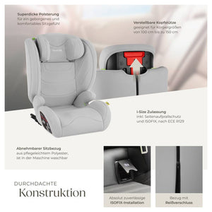 Autositz Levi hellgrau