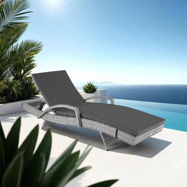 Aluminium Rattan Sonnenliege Océane