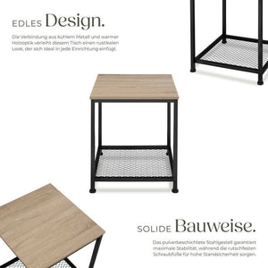 Beistelltisch Derby Industrial Holz hell, Eiche Sonoma
