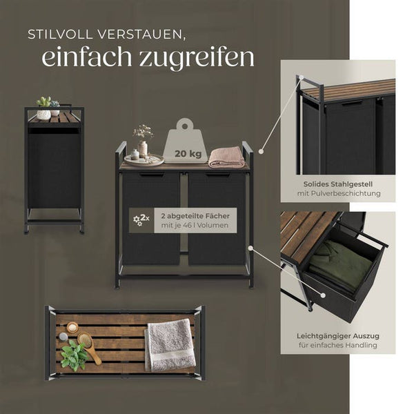 Contenitore per biancheria 34 x 74 x 72 cm