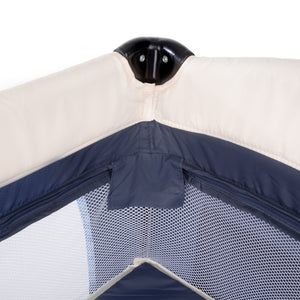 Kinderreisebett Hund + Wickelauflage blau