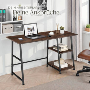 Schreibtisch Paisley 120x50x73,5cm Industrial dunkelbraun