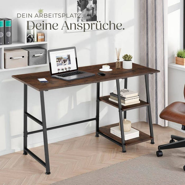 Schreibtisch Paisley 120x50x73,5cm Industrial dunkelbraun