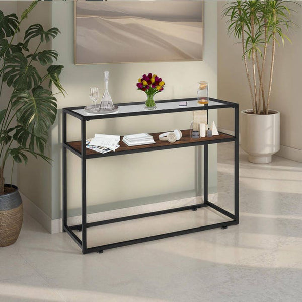 Konsolentisch Kilkenny 100x41x80,5cm Industrial dunkelbraun