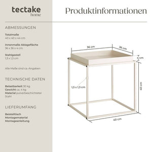Beistelltisch Cambridge creme