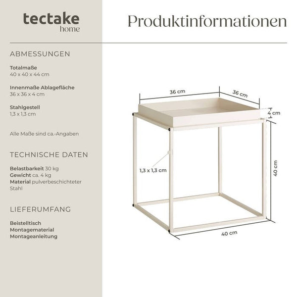 Beistelltisch Cambridge creme