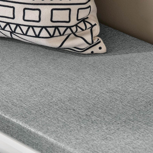 Schuhbank mit Sitzfläche | Sitzbank | Dielenbank | Schuhregal | Weiss