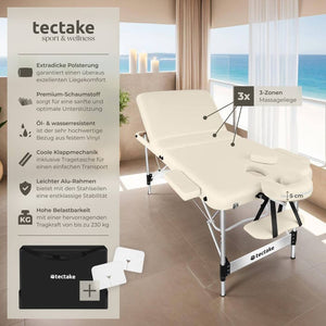 3 Zonen Massageliege Ko Tao beige