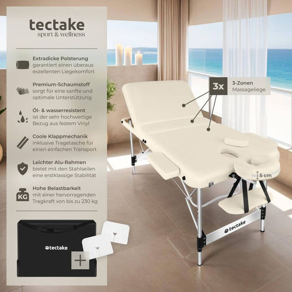 3 Zonen Massageliege Ko Tao beige