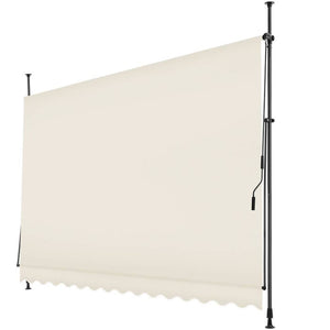 Klemmmarkise beige 350 x 180 cm