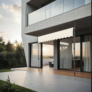Klemmmarkise beige 300 x 180 cm