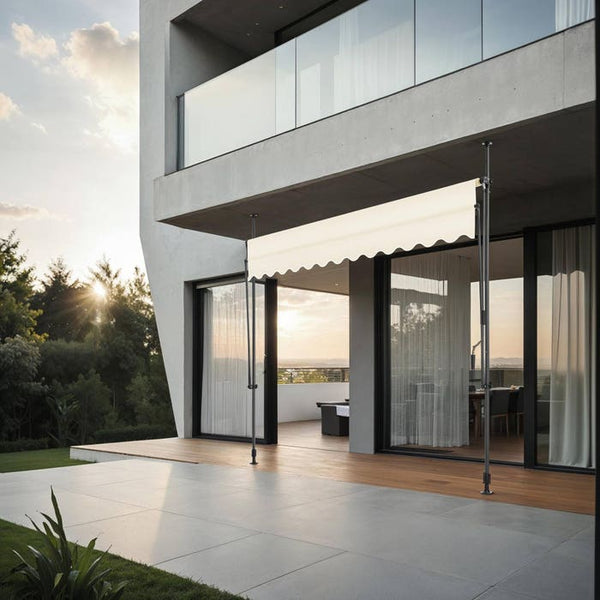 Klemmmarkise beige 300 x 180 cm