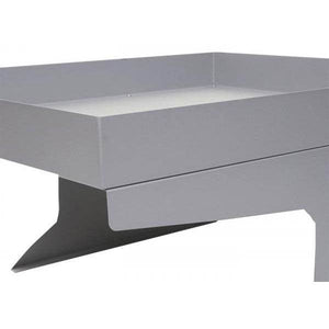 Mähroboter-Garage mit Pflanzkasten HWC-G60, Dach Unterstand für Rasenmäher, Metall 37x60x70cm ~ grau