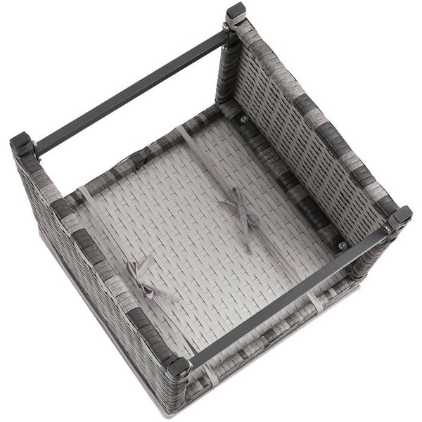 2-in-1-Rattanlounge-Set Monopoli grau