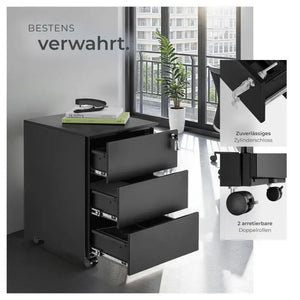 Aktenrollschrank Magna schwarz