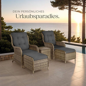 Rattan Sitzgruppe Benissa natur