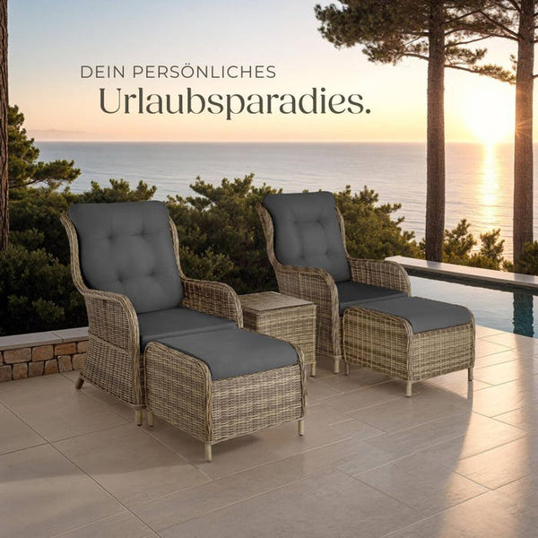 Rattan Sitzgruppe Benissa natur
