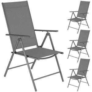 Gartenstuhl Marcellino anthrazit 4er Set