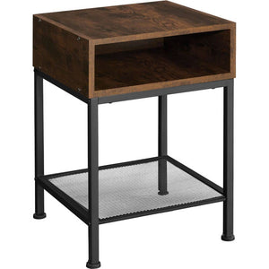 Nachttisch Harlow 40,5x40,5x52,5cm Industrial dunkelbraun