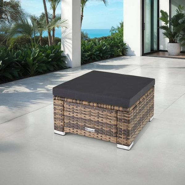 Rattan Sitzhocker Bitonto natur