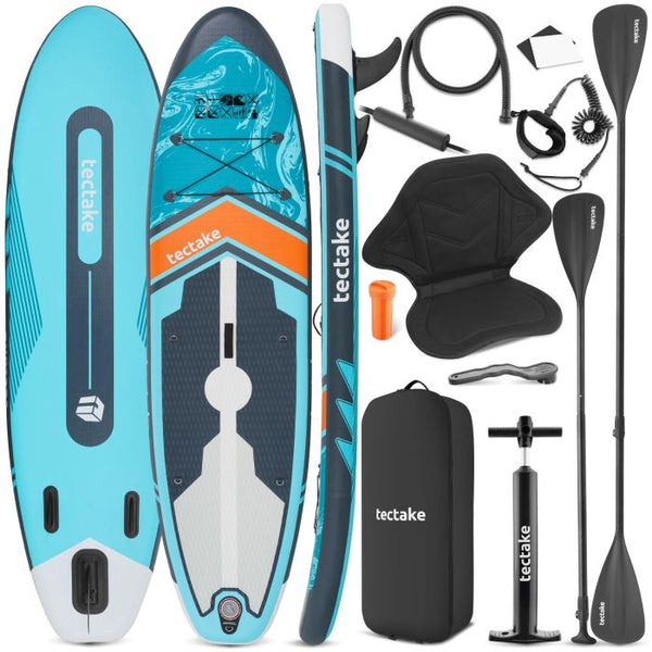 Stand-Up Paddle Board 2in1 Palagios türkis/orange 288 cm ohne Kamerahalterung