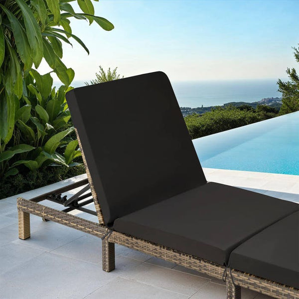 Polyrattan Sonnenliege Sofia - natur