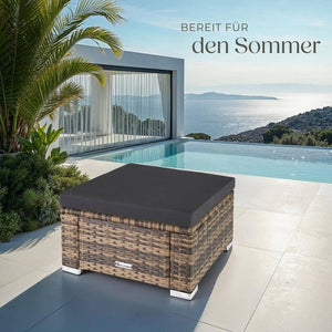 Rattan Sitzhocker Bitonto natur