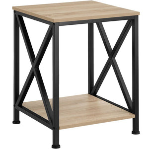 Beistelltisch Carlton 40,5x40,5x52,5cm Industrial hellbraun