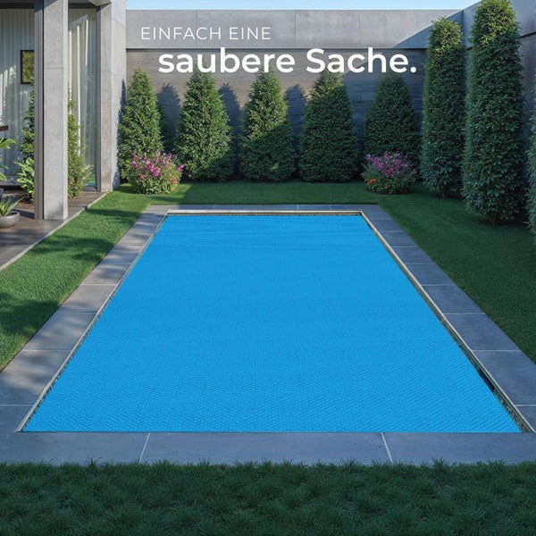 Poolabdeckung Solarfolie rechteckig blau 160 x 260 cm