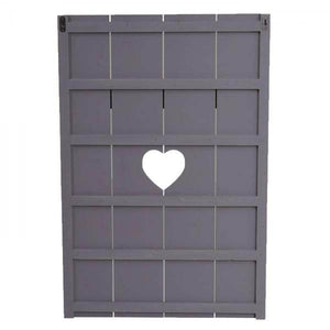 Wandgarderobe Garderobenpaneel Shabby-Look Vintage, 8 Haken 91x60cm ~ grau-blau, shabby