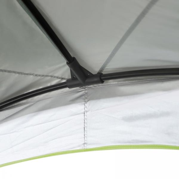 Garten Pavillon Pergola Partyzelt Sonnenschutz wetterfest Cremeweiss Blau