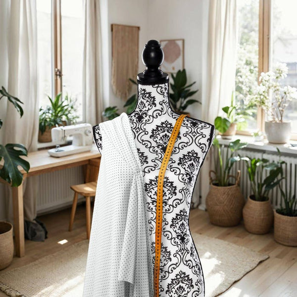 Mannequin de couture, noir et blanc