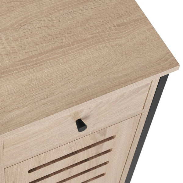 Nachttisch Waterford Industrial Holz hell, Eiche Sonoma