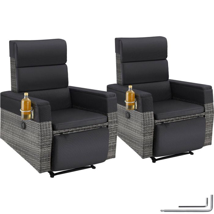 Aluminium Rattansessel Pacentro