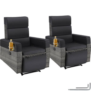 Aluminium Rattansessel Pacentro