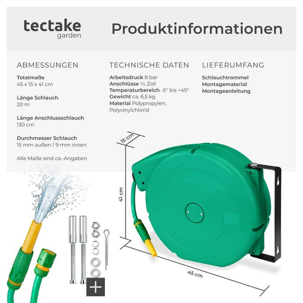 Schlauchaufroller 20 m