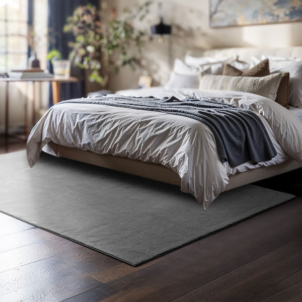 Tapis à poils courts Soft Zone gris 120 x 170 cm