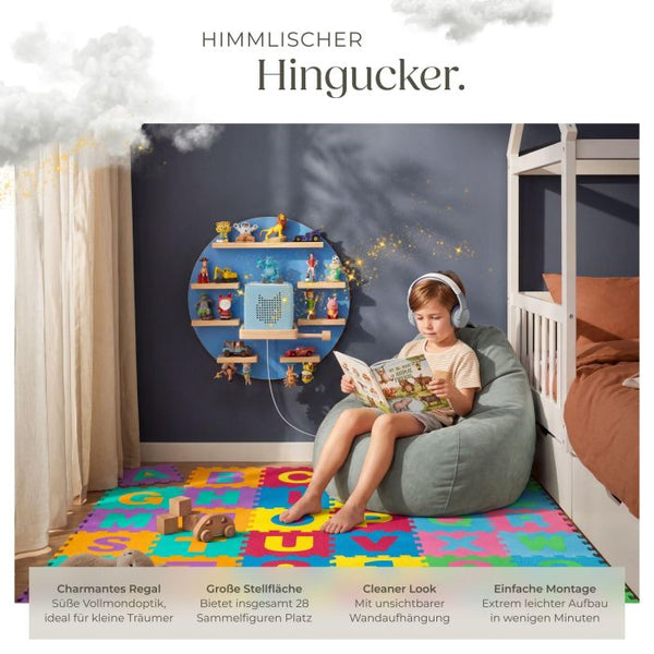 Tonie-Regal MyLittleStory Moon für bis zu 28 Tonies blau