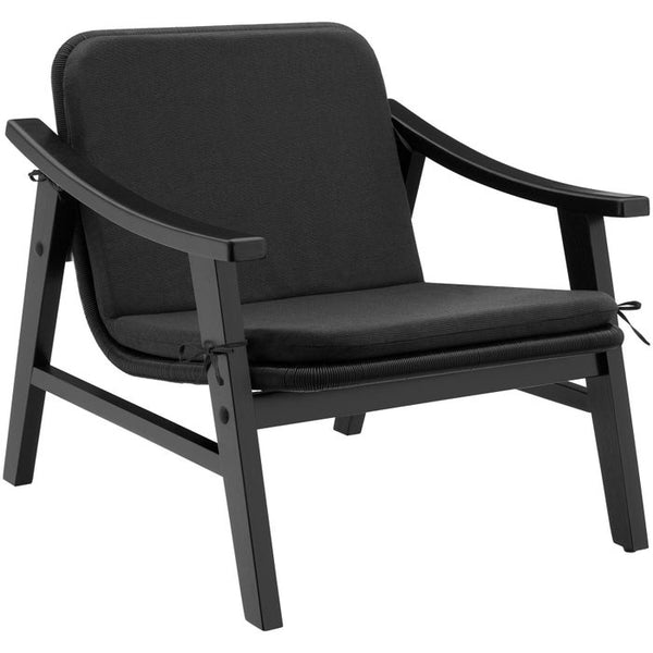 Rattan Stuhl Treviso schwarz
