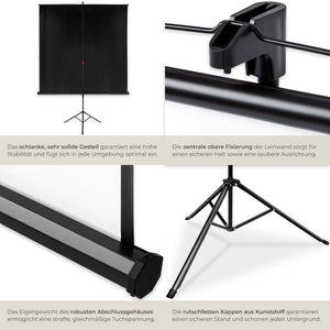 Beamer Leinwand Stativ 152 x 152 cm