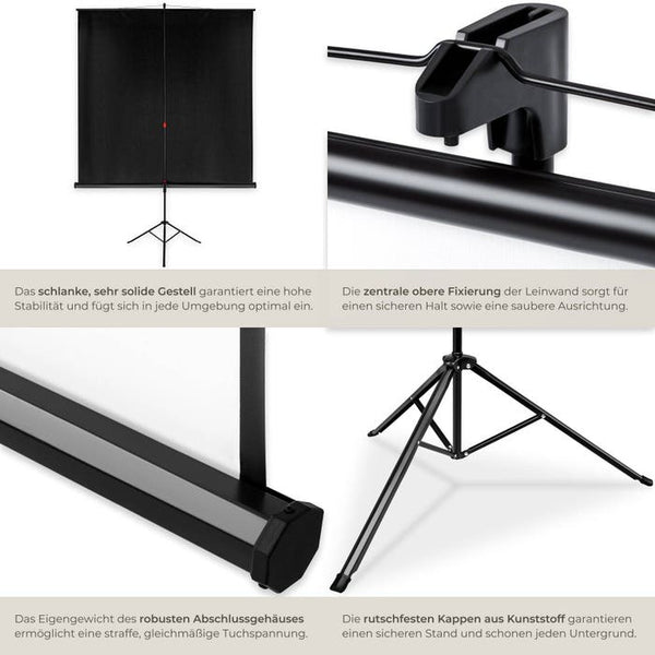 Beamer Leinwand Stativ 152 x 152 cm