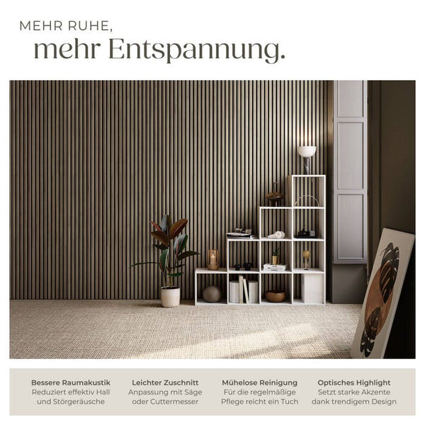 Sonic Wall Holzoptik in Eiche dunkel 4er Set Eiche dunkel 4er Set