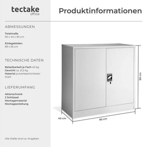 Aktenschrank grau