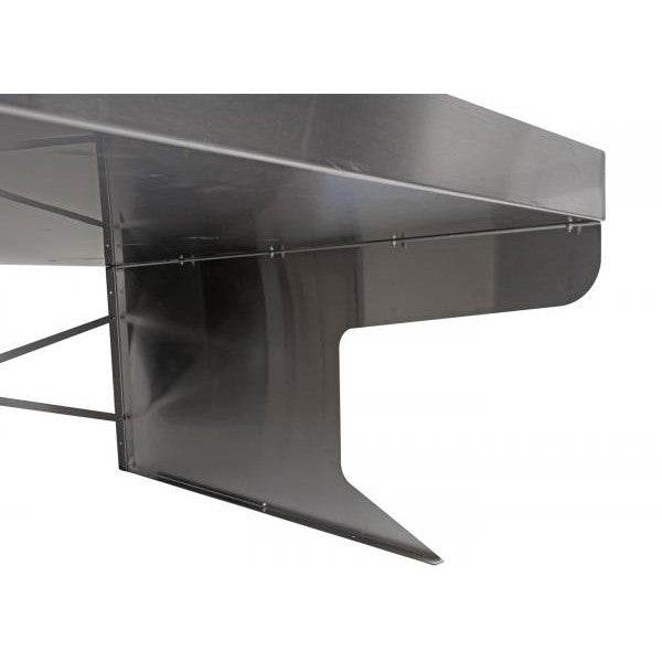XL Mähroboter-Garage mit Pflanzkasten Dach Unterstand für Rasenmäher, Metall 47x70x100cm ~ Edelstahl